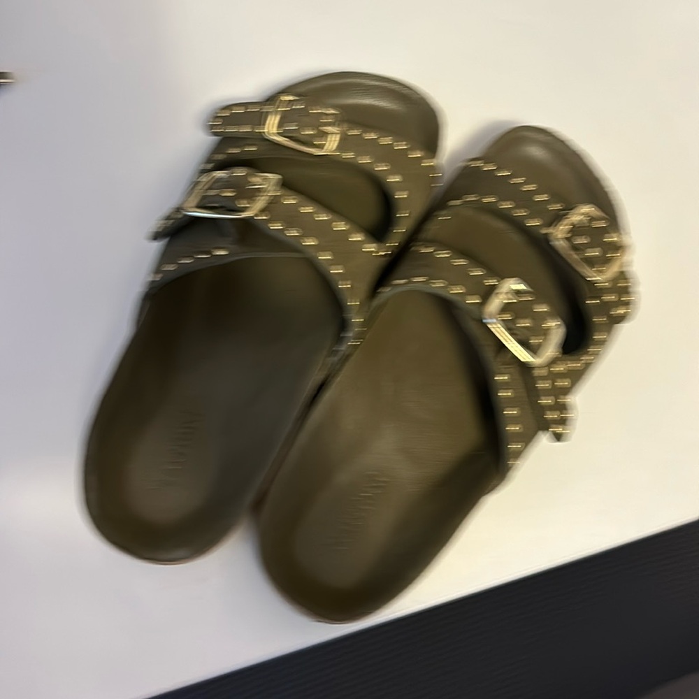 Never worn, studded ‘birkenstock -ish’ sandals, no box